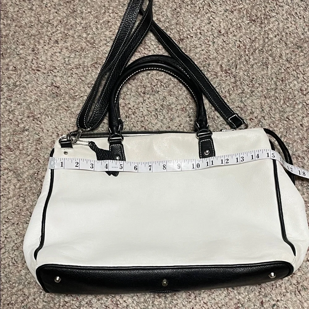 Roots leather xl Two-Tone White and Black Women’s Shoulder/crossbody Bag - Picture 5 of 15